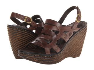 Born Genesis Womens Wedge Shoes (Brown)