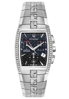 Accutron by Bulova 26E12  Watches,Mens Lucerne Chronograph Stainless Steel Diamond, Chronograph Accutron by Bulova Quartz Watches