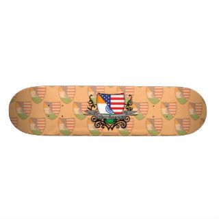 Indian American Shield Flag Skateboard Decks