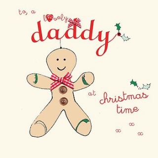 daddy christmas card by laura sherratt designs