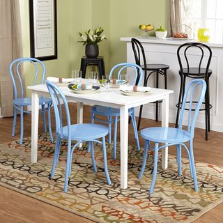 Tms Vintage Occasion 5 piece Dining Set Blue Size 5 Piece Sets