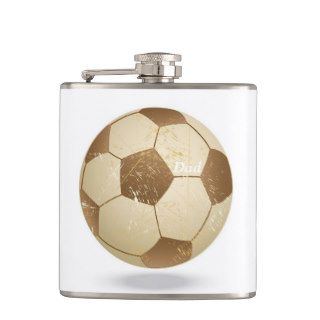 Cool Personalized Vintage Grunge Football Flask Flask