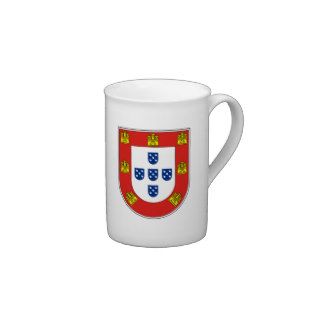 Portuguese shield porcelain mugs