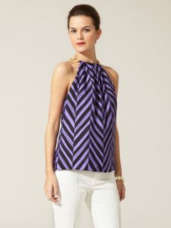 Silk Chain Halter Top by Milly