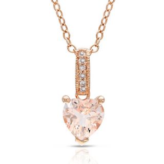 Accent Pendant in 10K Rose Gold   17   View All Necklaces   Zales