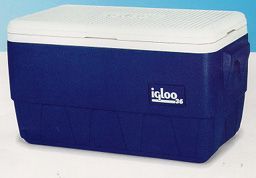 Igloo Family Series Ice Chest   36qt   Blue &White —