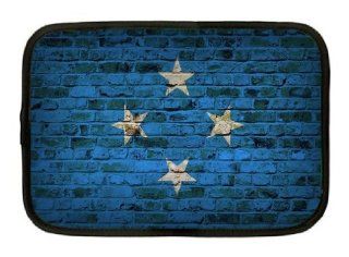 Micronesia Flag Brick Wall Design Neoprene Sleeve   Fits all iPads and Tablets Computers & Accessories