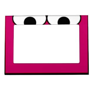 Sweet Monster Eyes On A Hot Pink Background Frame Magnet