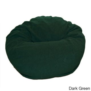 Ahh Products Anti pill 36 inch Wide Fleece Washable Bean Bag Chair Green Size Large