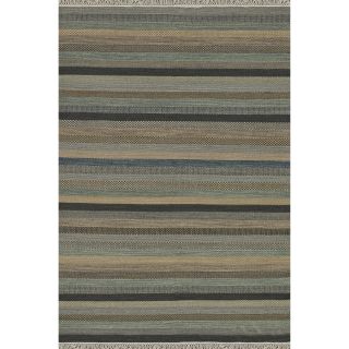 Hand woven Lloyd Ocean Wool Rug (710 X 110)