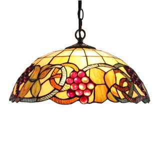 Amora Lighting Tiffany Style Colorful Hanging Lamp