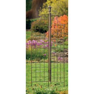 H. Potter 35 in W x 77 in H Charcoal Brown Panel Garden Trellis