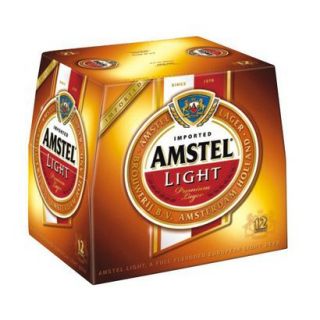 Amstel Light Premium Lager Bottles 12 oz, 12 pk