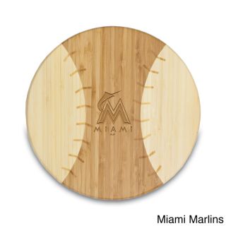 Mlb National League Homerun  Bamboo Round Cutting Board
