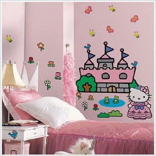 Hello Kitty Princess Castle Repositional Giant Wall Decal   Toys And Games