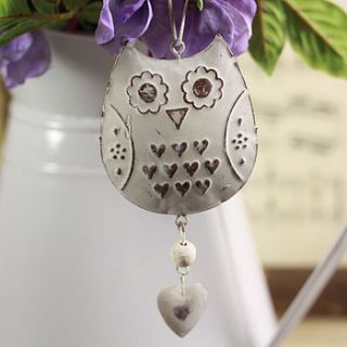 vintage owl decoration by lisa angel homeware and gifts
