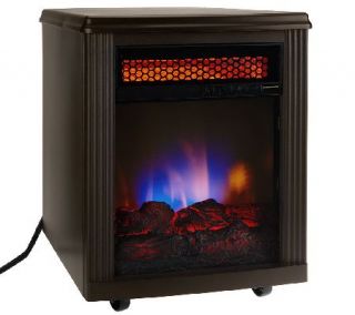 Twin Star Home Infrared Electric Quartz Fireplace Heater —