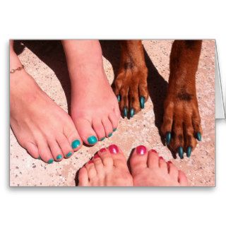 Peticure   Pedicure Spa Day Greeting Cards