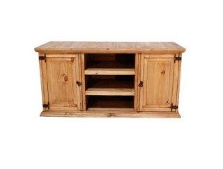 Shop Rustic TV Stand Real Wood Western 60" Flat Screen Console at the  Furniture Store. Find the latest styles with the lowest prices from RR