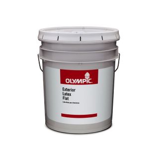 Olympic 579 fl oz Interior Flat Clear Latex Base Paint with Mildew Resistant Finish