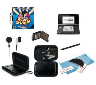 Nintendo 3DS Bundle with Cake Mania & Accessories —