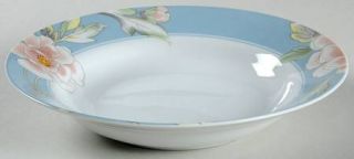 Fine China of Japan Cherish Blue Rim Soup Bowl, Fine China Dinnerware   Blue Bor