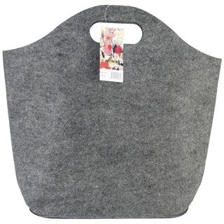 Janetbasket Charcoal Felt Sac