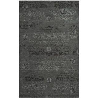 Safavieh Palazzo Black/grey Over dyed Chenille Area Rug (4 X 6)