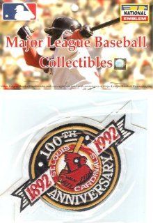 St. Louis Cardinals 100th Anniversary Patch 1992 Sports & Outdoors