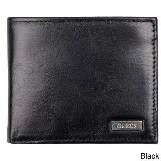 Guess Mens Genuine Leather Passcase Billfold Wallet