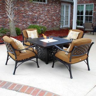 Lakeview Outdoor Designs Heritage Bronze 5 piece Deep Seating Patio Set Bronze Size 5 Piece Sets