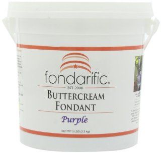 Fondarific Buttercream Purple Fondant, 5 Pounds  Grocery & Gourmet Food