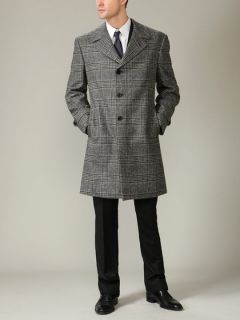 Wool Plaid Coat by Martin Greenfield