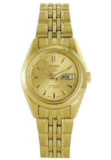 Seiko SYMA38  Watches,Womens Gold Tone Dial Gold Tone Stainless Steel, Casual Seiko Quartz Watches