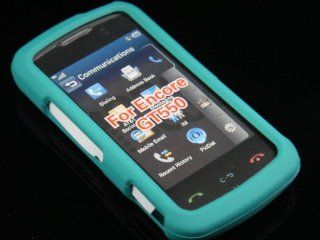 TURQUOISE Hard Plastic Matte Case for LG Encore GT550 Cell Phones & Accessories