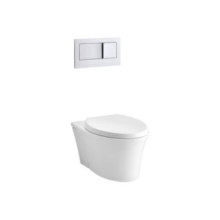 Veil Wall Hung Elongated Toilet Bowl with Grip Tight Reveal Q3 Seat
