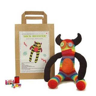 sock monster craft kit by sock creatures