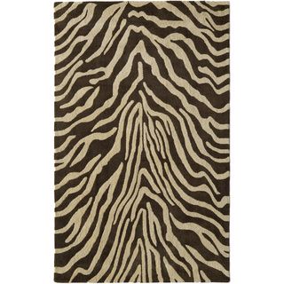 Urban Brown Zebra Area Rug (5 X 8)