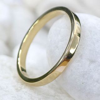 eco friendly 18ct gold wedding ring by lilia nash jewellery