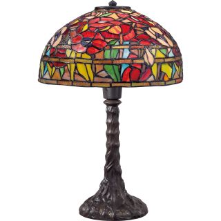 Tiffany Wild Garden With Imperial Bronze Finish Table Lamp