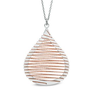 Pendant in Sterling Silver and 14K Rose Gold Plate   17.75   Zales