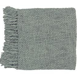 None Woven Vandy Acrylic And Wool Throw Blanket Grey Size Full