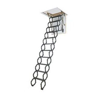 FAKRO 66875 Insulated Steel Scissor Attic Ladder for 22 Inch x 31 Inch Rough Openings   Extension Ladders  
