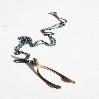 wishbone necklace by wonderhaus