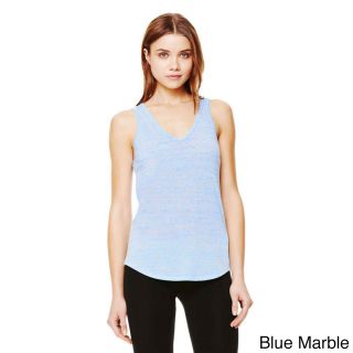 Bella + Canvas Bella Womens Flowy V neck Tank top Blue Size XL (16)