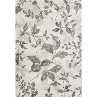 Mida Light Grey/ Ash Floral Area Rug (5 X 8)