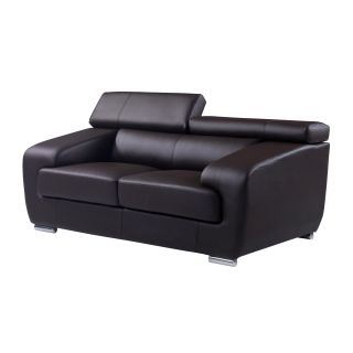 Natalie Chocolate Functional Headrest Loveseat