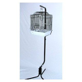 Farina Bird Cage Plus Stand Black Budgies Canaries  Birdcage Stands 