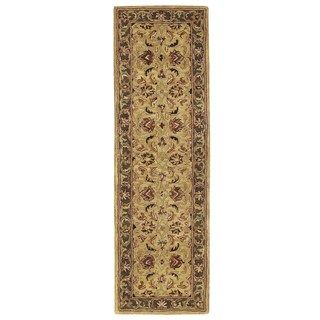 Nourison Hand tufted India House Gold Wool Rug (23 X 76)