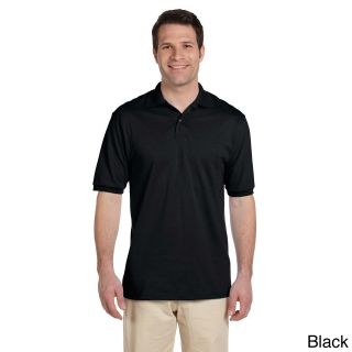 Jerzees Jerzees Mens 50/50 Spotsheild Jersey Polo Shirt Black Size XXL